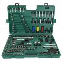 Galvučių ir raktų rinkinys Sata 190vnt. 